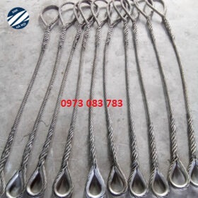 Sling cáp thép, tết cáp mắt mềm, tết cáp mắt cứng